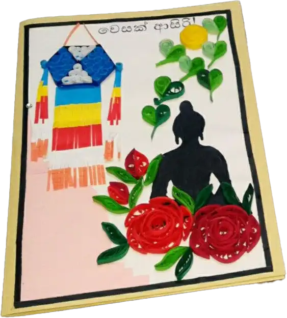 Vesak card used in Sri Lanka